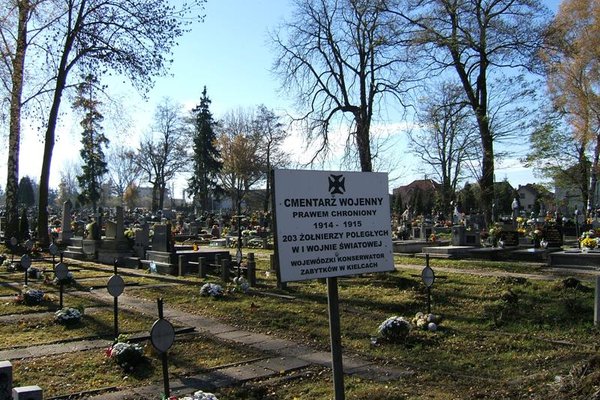 Kazimierza Wielka - ul. Sienkiewicza - Cmentarz Wojenny 1914 - 1915