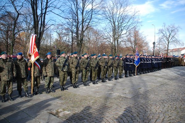 Obchody Narodowego Święta Niepodległości - Uroczystości pod Pomnikiem Czynu Legionowego
Fot. Agnieszka Markiton