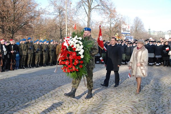 Obchody Narodowego Święta Niepodległości - Uroczystości pod Pomnikiem Czynu Legionowego
Fot. Agnieszka Markiton