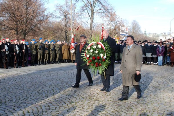 Obchody Narodowego Święta Niepodległości - Uroczystości pod Pomnikiem Czynu Legionowego
Fot. Agnieszka Markiton