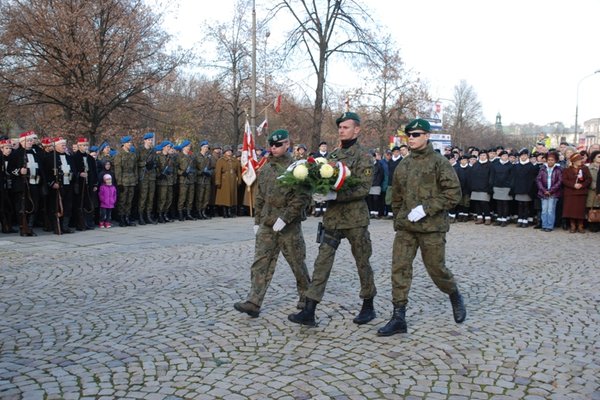 Obchody Narodowego Święta Niepodległości - Uroczystości pod Pomnikiem Czynu Legionowego
Fot. Agnieszka Markiton