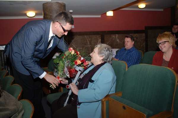 Spotkanie ze Stanisławem Janickim - Stanisława Gos i Jarosław Skulski
Fot. Agnieszka Markiton