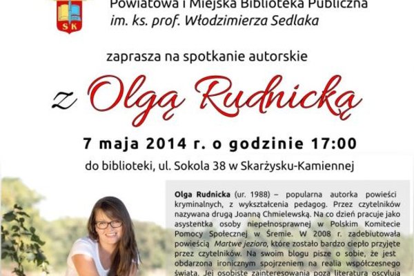 Spotkanie autorskie z Olgą Rudnicką