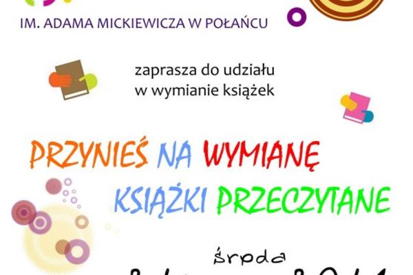 Przynieś na wymianę książki przeczytane