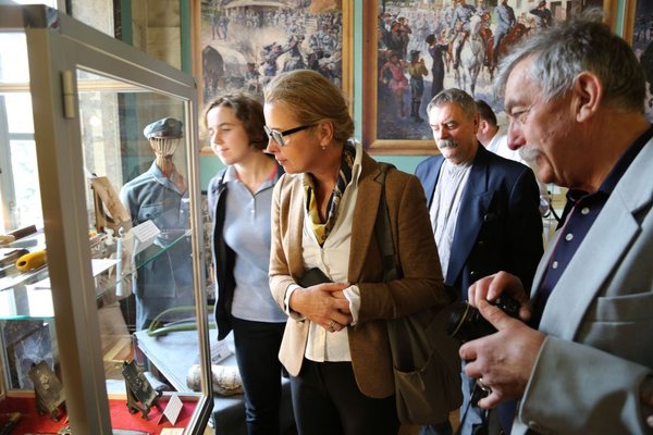 Goście z Muzeum Józefa Piłsudskiego w Sulejówku z wizytą w WDK - Fot. Małgorzata Chmiel