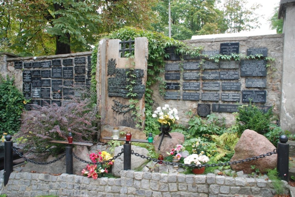 Kielce - ul. ks. Piotra Ściegiennego - Cmentarz Stary - Symboliczny pomnik poświęcony Polakom zsyłanym i wywożonym na Syberię