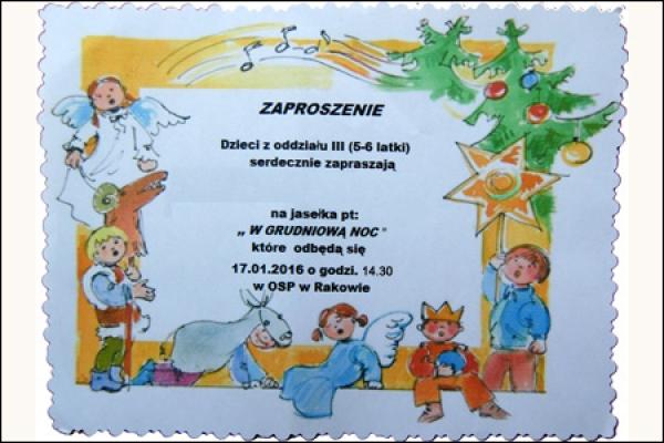 Zaproszenie na jasełka