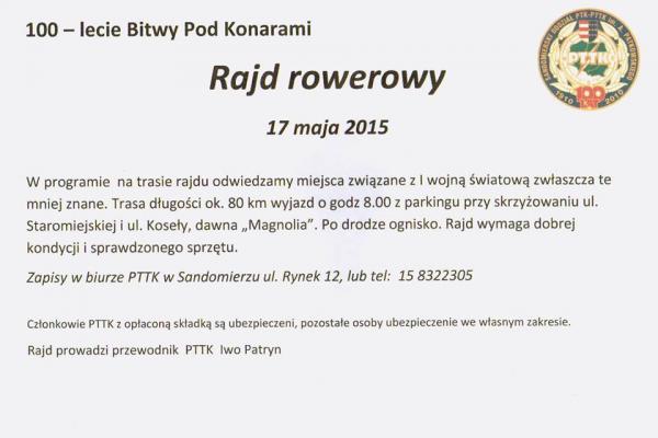 Rajd na rocznię bitwy pod Konarami