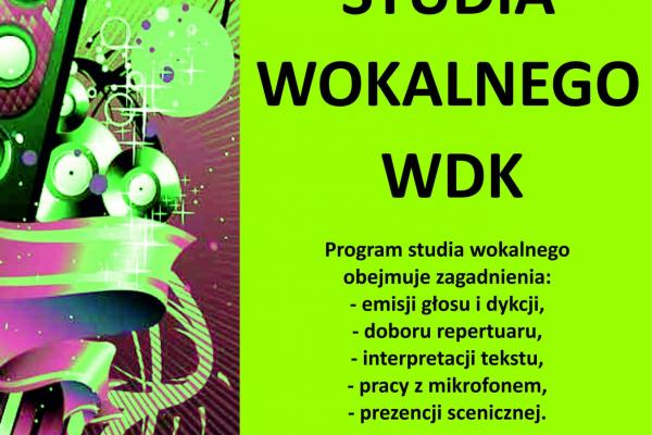 Studio wokalne WDK zaprasza