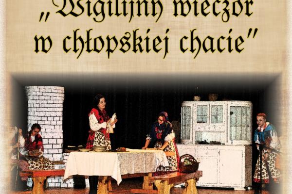 Wigilijny wieczór w chłopskiej chacie