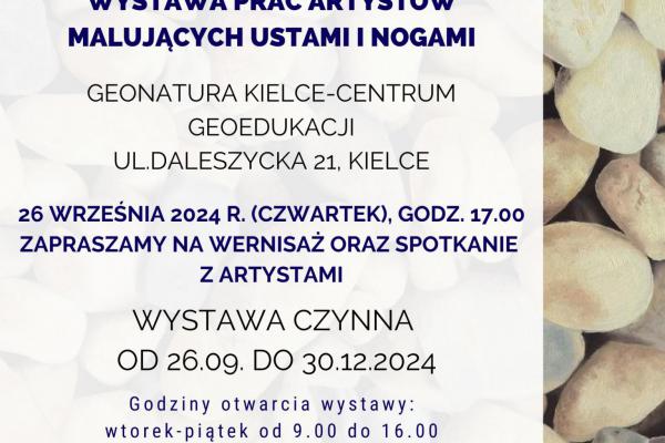 Wystawa prac artystów malujących ustami i nogami