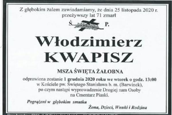 Pogrzeb Włodzimierza KWAPISZA