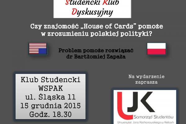 Studencki Klub Dyskusyjny zaprasza