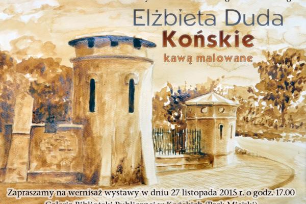 Końskie kawą malowane